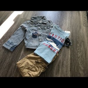 baby shark jean jacket